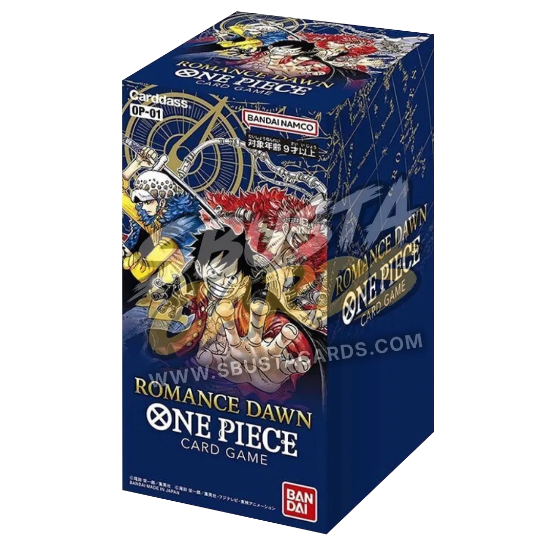 Booster box giapponese One Piece OP-01 Romance Dawn, sigillato, 24 buste