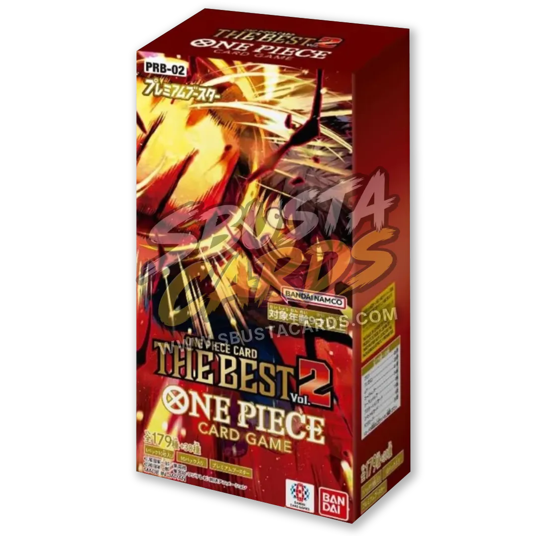 Booster box giapponese One Piece PRB-02 Card The Best Vol.2, sigillato, 10 buste