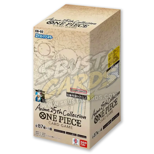 Booster box giapponese One Piece EB-02 Anime 25th Collection, sigillato, 24 buste