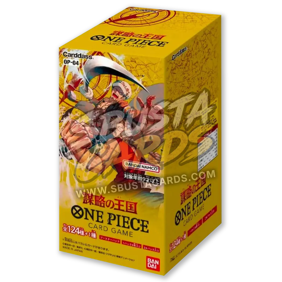 Booster box giapponese One Piece OP-04 Kingdoms of Intrigue, sigillato, 24 buste