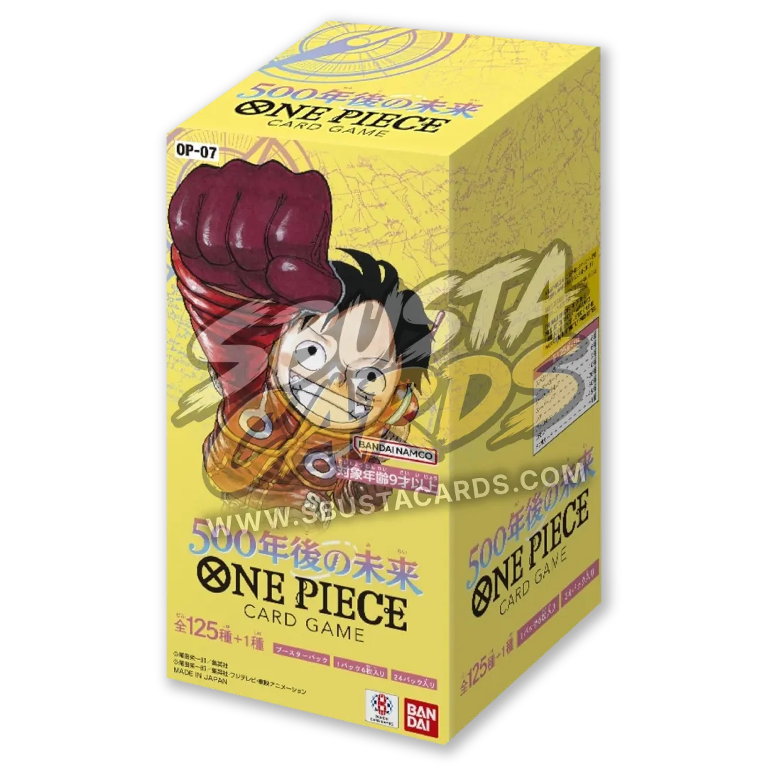 Booster box giapponese One Piece OP-07 500 Years in the Future, sigillato, 24 buste
