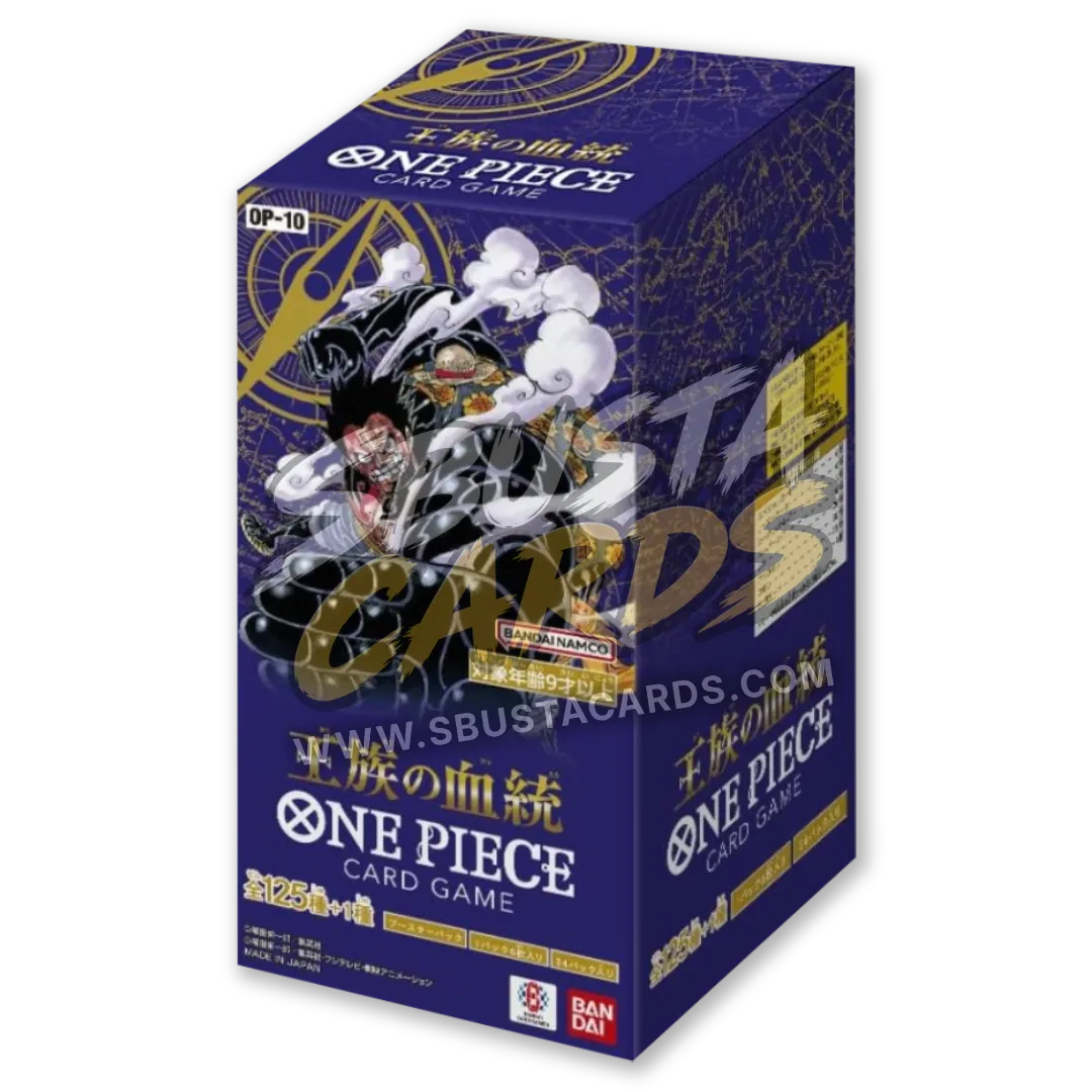 Booster box giapponese One Piece OP-10 Royal Blood, sigillato, 24 buste