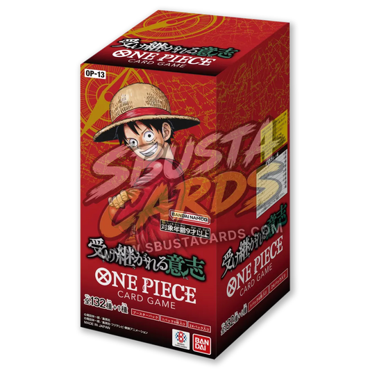 Booster box giapponese One Piece OP-13 Carrying on His Will, sigillato, 24 buste