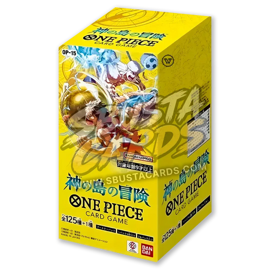 Booster box giapponese One Piece OP-15 Adventure on Kami's Island, sigillato, 24 buste