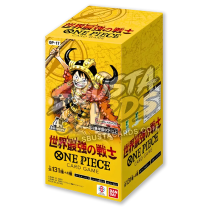 Booster box giapponese One Piece OP-17 The World's Strongest Warriors, sigillato, 24 buste