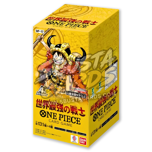 Booster box giapponese One Piece OP-17 The World's Strongest Warriors, sigillato, 24 buste